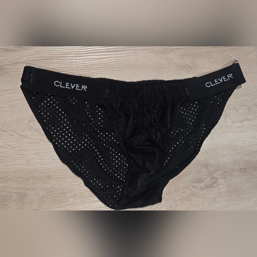 Clever Black Mesh Briefs